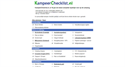Desktop Screenshot of kampeerchecklist.nl