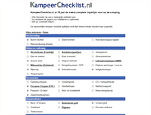 Tablet Screenshot of kampeerchecklist.nl